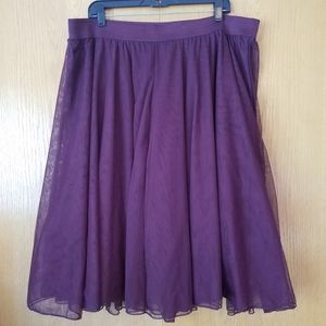 Torrid Purple Tulle Skirt size 2